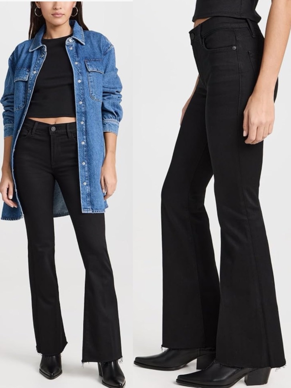 FRAME Women's Le Easy Flare Raw After Jeans size 25